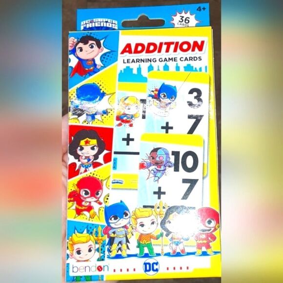 New DC Super Friends Addition Flashcards - Picture 1 of 1